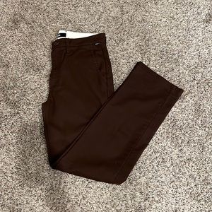 Vans brown chino straight-legged pants